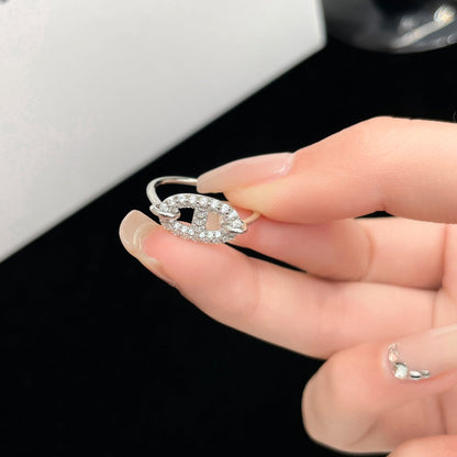 [⭐Veyra]RONDE SMALL SILVER DIAMOND RING