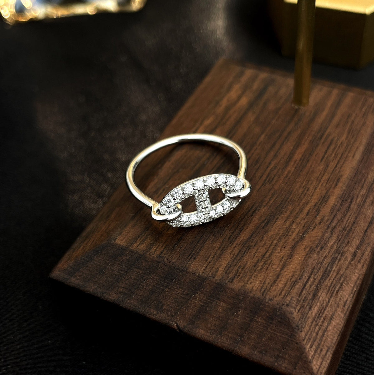 [⭐Veyra]RONDE SMALL SILVER DIAMOND RING