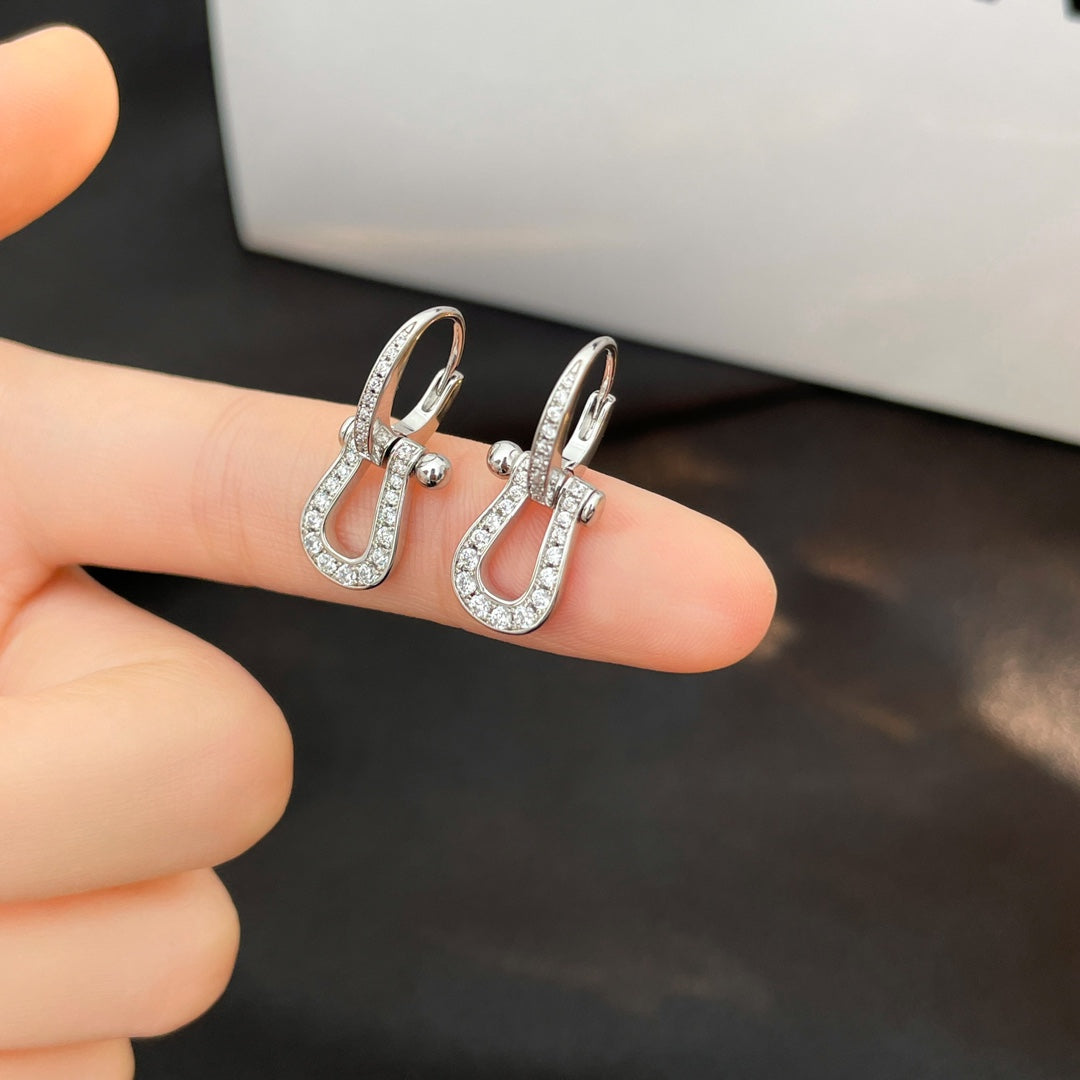 [⭐Veyra]FORCE 10 FULL DIAMOND DROP EARRINGS MEDIUM MODEL