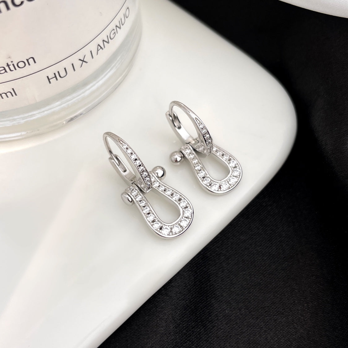 [⭐Veyra]FORCE 10 FULL DIAMOND DROP EARRINGS MEDIUM MODEL