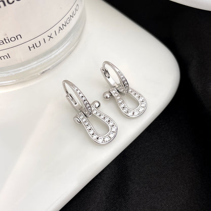 [⭐Veyra]FORCE 10 FULL DIAMOND DROP EARRINGS MEDIUM MODEL