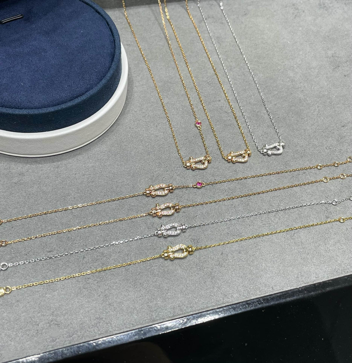 [⭐Veyra]FORCE 10 DIAMOND PINK GOLD NECKLACE