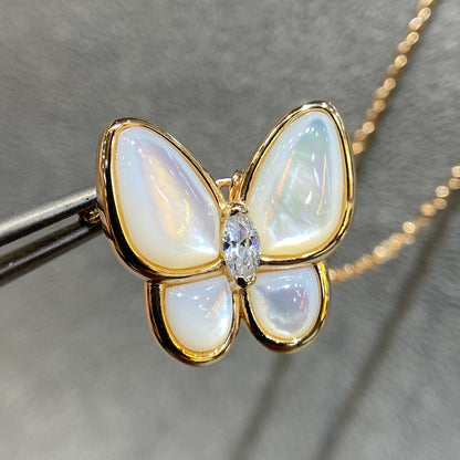 [⭐Veyra]BUTTERFLY MOP DIAMOND NECKLACE