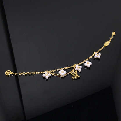 [⭐Veyra]LOGO 6 MOTIF STAR AND SUN GOLD BRACELET