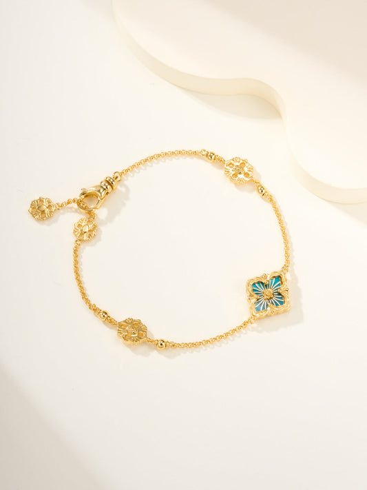 [⭐Veyra]B.C.L ENAMELED One-Flower Bracelet（Various Colors)