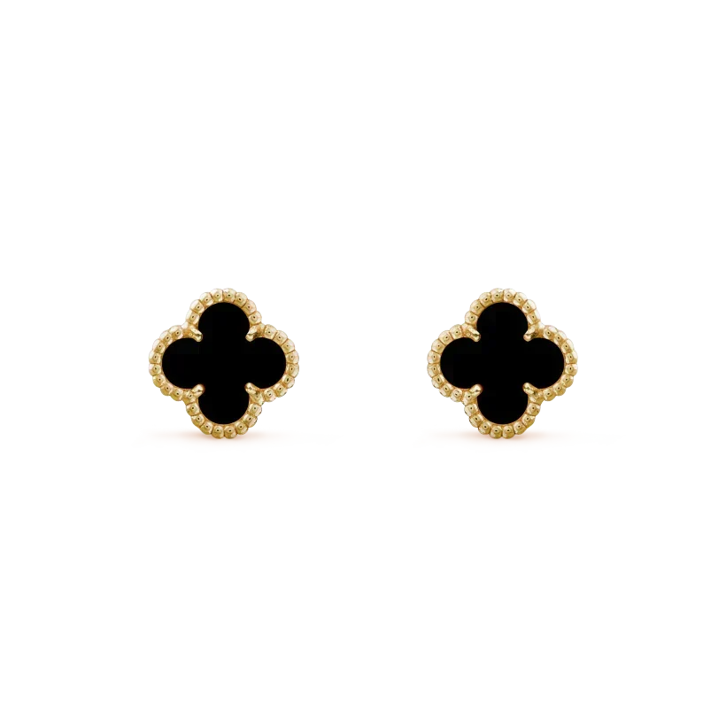 [⭐Veyra]CLOVER MINI 9.5MM BLACK MOP EARRINGS