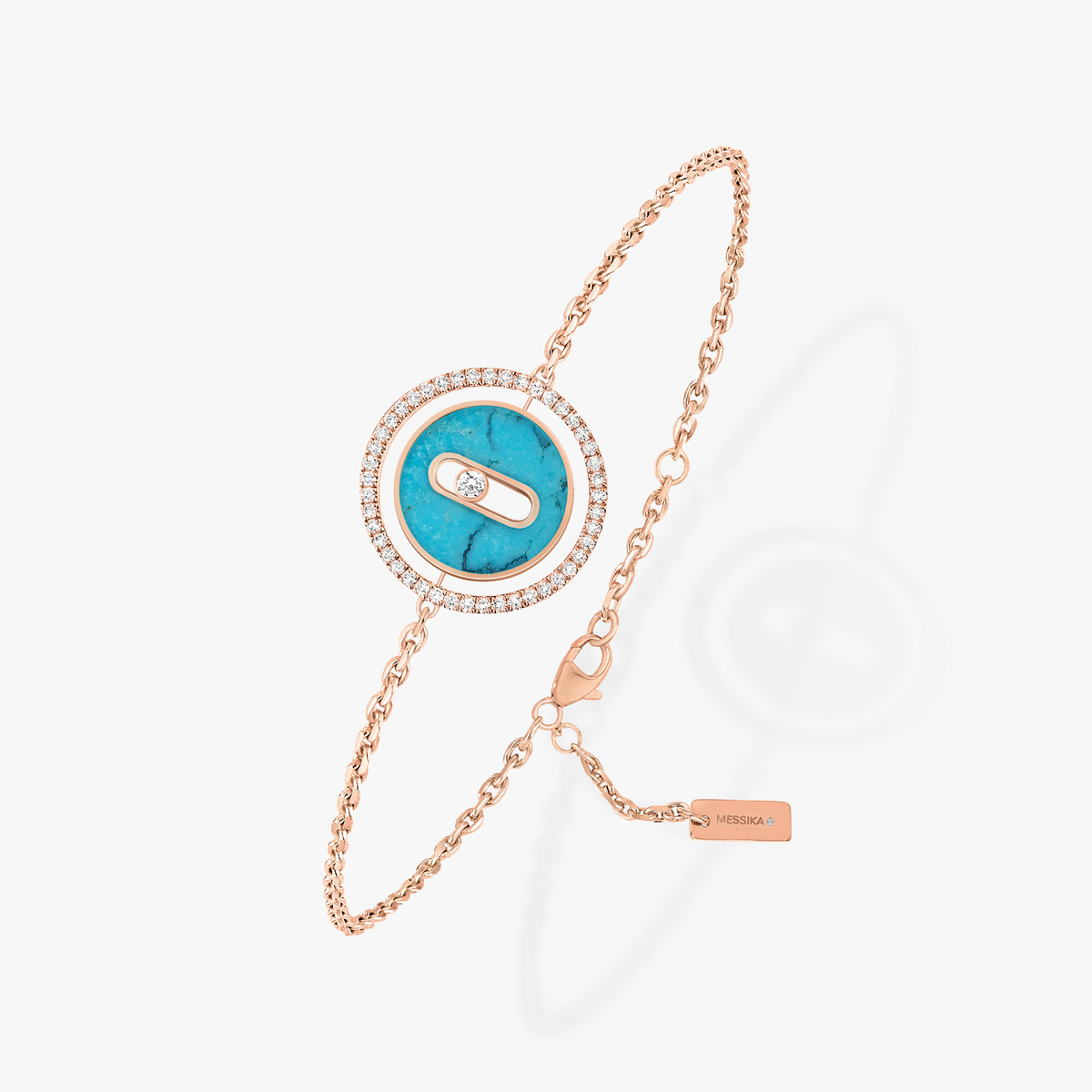 [⭐Veyra]Demo MOVE TURQUOISE PINK GOLD DIAMOND BRACELET