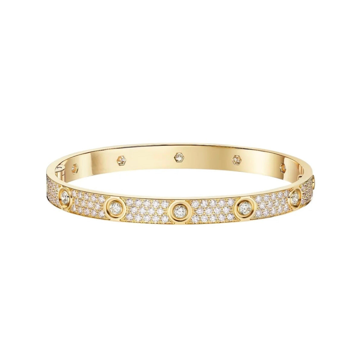 [⭐Veyra]LOVE BRACELET 6.1MM DIAMOND-PAVED 10 BIG DIAMONDS