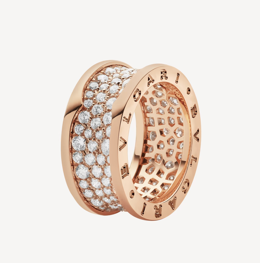 [⭐Veyra]ZERO 1 WITH PAVED DIAMONDS ON THE SPIRAL RING