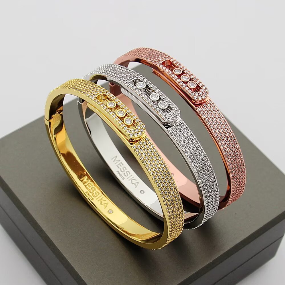 [⭐Veyra]Move Noa Full Pavé Diamond Bangle Bracelet