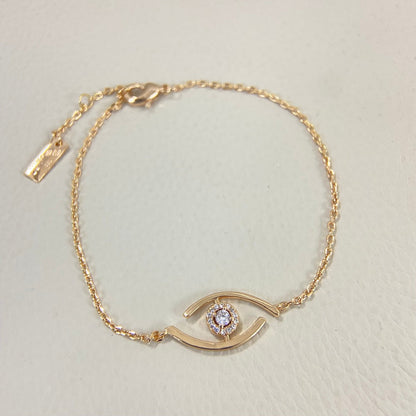 [⭐Veyra]Demo Eye Pave-Set Diamond Bracelet