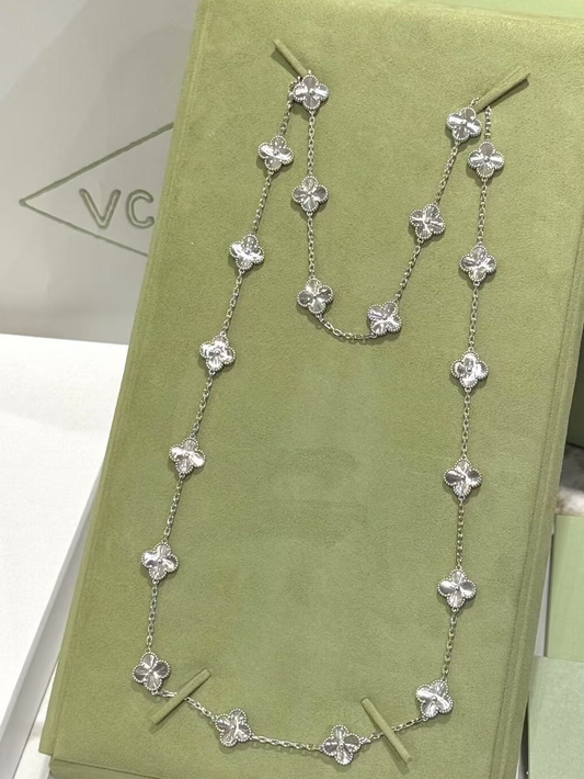 [⭐Veyra]CLOVER 20 MOTIFS SILVER LASER