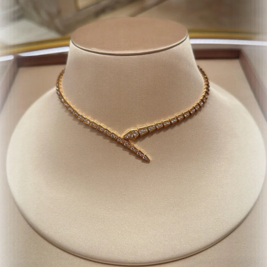 [⭐Veyra]NEW！SERPENT DIAMOND NECKLACE