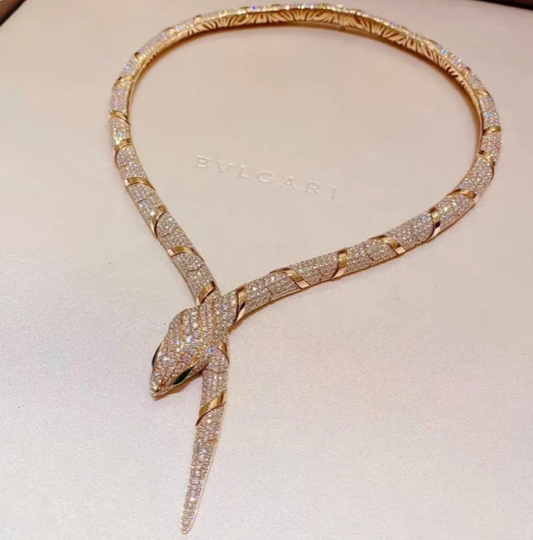 [⭐Veyra]HAUTE COUTURE GOLD SERPENTI NECKLACE