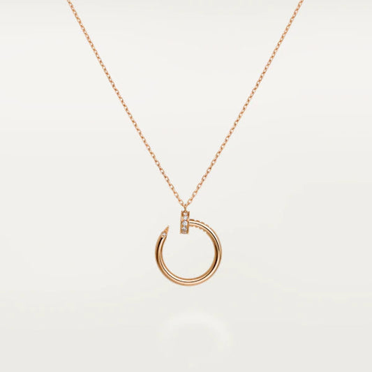 [⭐Veyra]JUSTE NECKLACE PINK GOLD