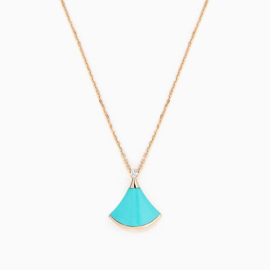 [⭐Veyra]DREAM NECKLACE TURQUOISE PINK GOLD