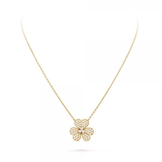 [⭐Veyra]FLOWER DIAMOND NECKLACE