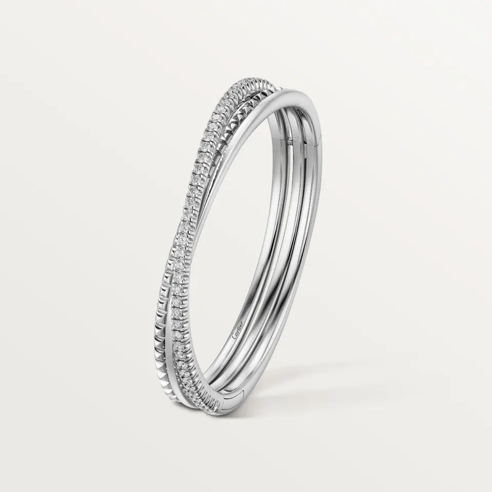[⭐Veyra]ETINCELLE HALF-PAVED DIAMOND BRACELET
