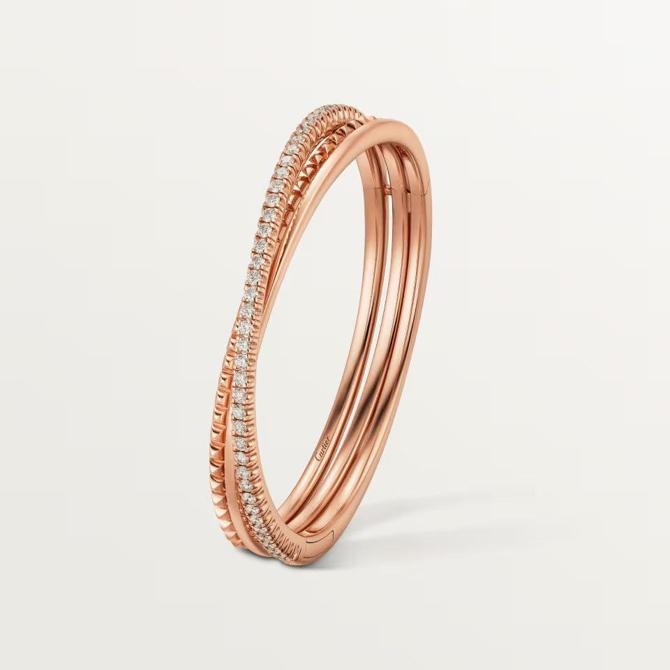 [⭐Veyra]ETINCELLE HALF-PAVED DIAMOND BRACELET