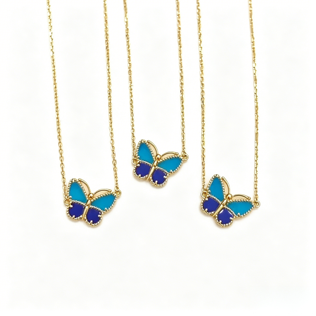 [⭐Veyra]  2026 NEW LUCKY BUTTERFLY 1 MOTIFS NECKLACE