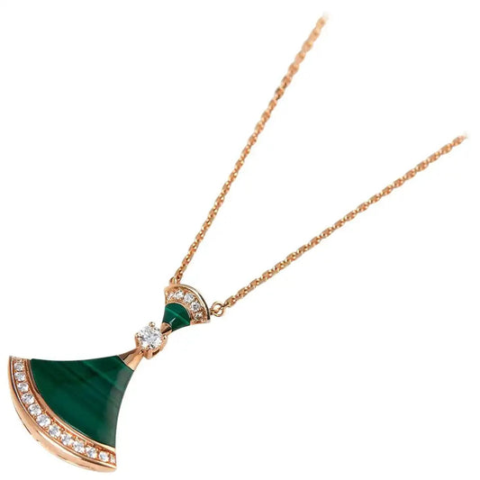 [⭐Veyra]DREAM NECKLACE MALACHITE DIAMOND