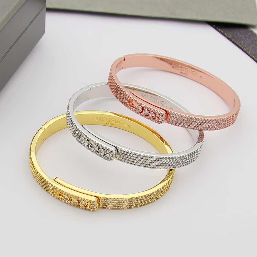 [⭐Veyra]Move Noa Full Pavé Diamond Bangle Bracelet