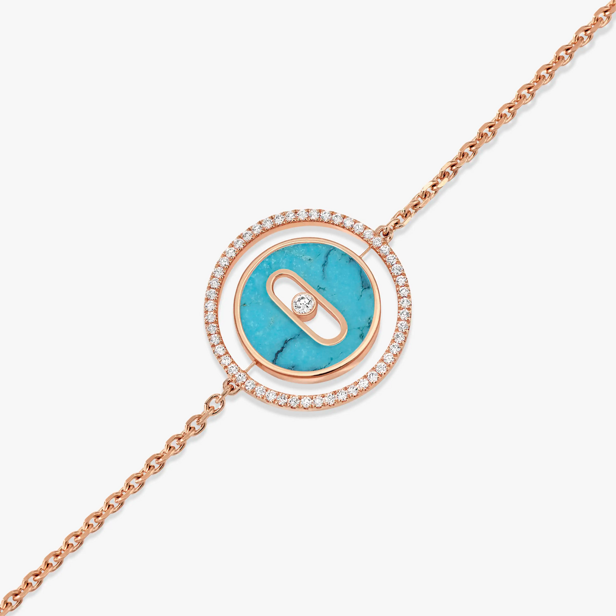 [⭐Veyra]Demo MOVE TURQUOISE PINK GOLD DIAMOND BRACELET