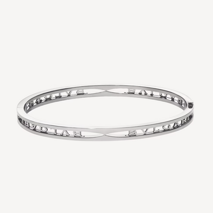 [⭐Veyra]ZERO 1 SPIRAL LOGO SILVER BRACELET