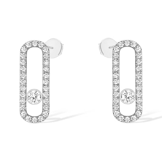 [⭐Veyra]MOVE UNO STUD DIAMOND PAVED EARRINGS