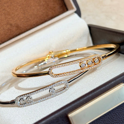 [⭐Veyra]Move Pavé Diamond Bangle Bracelet M