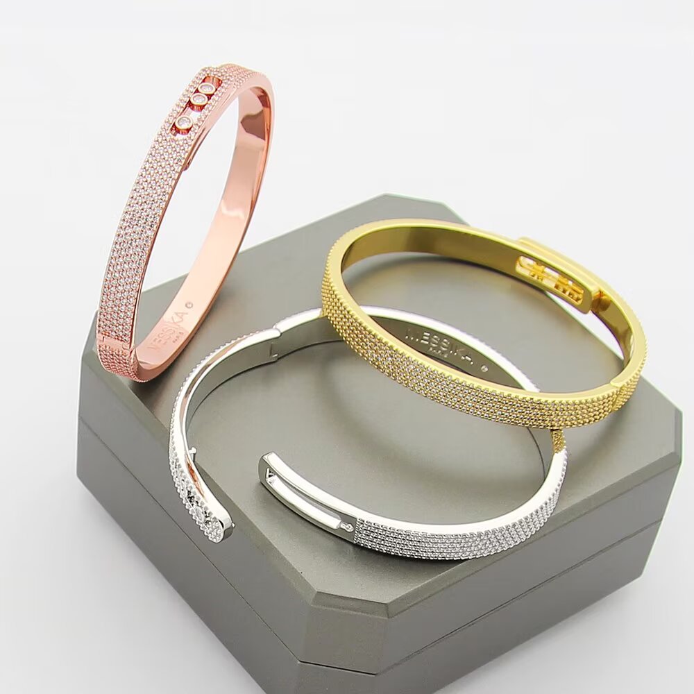 [⭐Veyra]Move Noa Full Pavé Diamond Bangle Bracelet