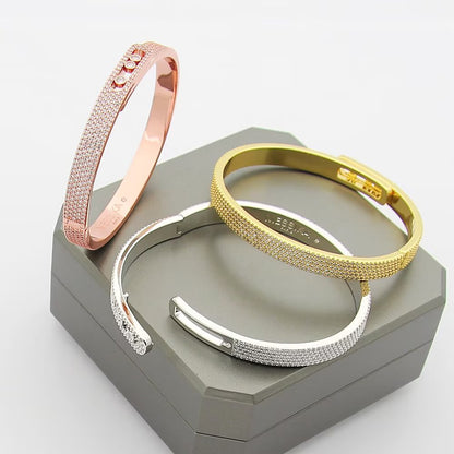[⭐Veyra]Move Noa Full Pavé Diamond Bangle Bracelet