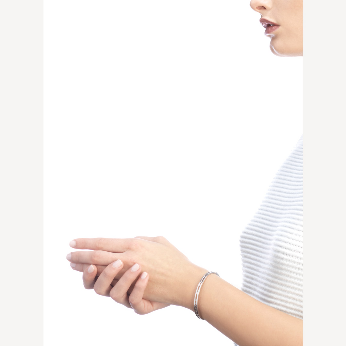 [⭐Veyra]ZERO 1 SPIRAL LOGO SILVER BRACELET