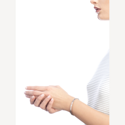 [⭐Veyra]ZERO 1 SPIRAL LOGO SILVER BRACELET