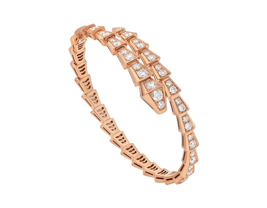 [⭐Veyra]SERPENTI BRACELET 6.8MM PINK GOLD DIAMOND