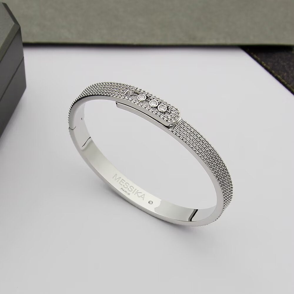 [⭐Veyra]Move Noa Full Pavé Diamond Bangle Bracelet