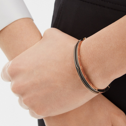 [⭐Veyra]ZERO 1 PINK GOLD WITH MATTE BLACK CERAMIC BRACELET