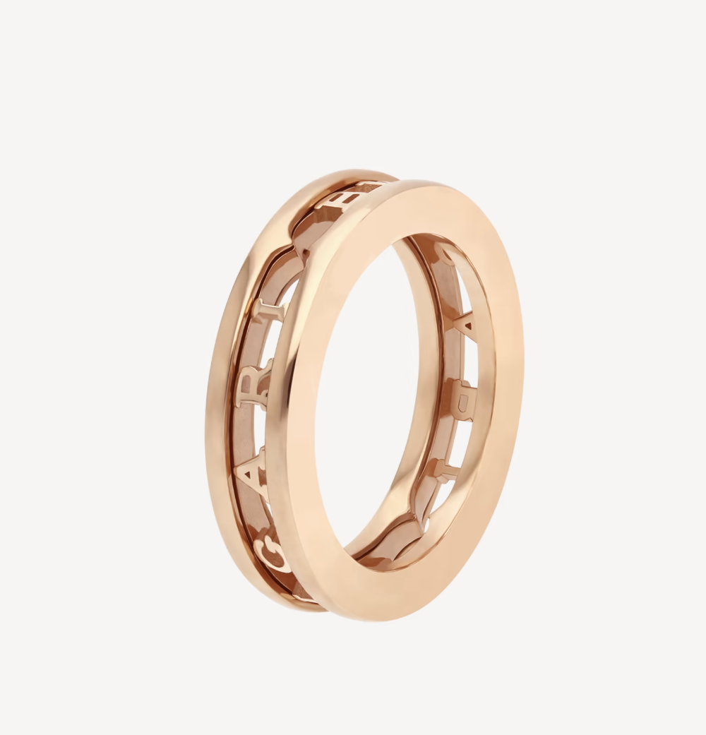 [⭐Veyra]ZERO 1 ONE-BAND WITH OPENWORK LOGO SPIRAL RING