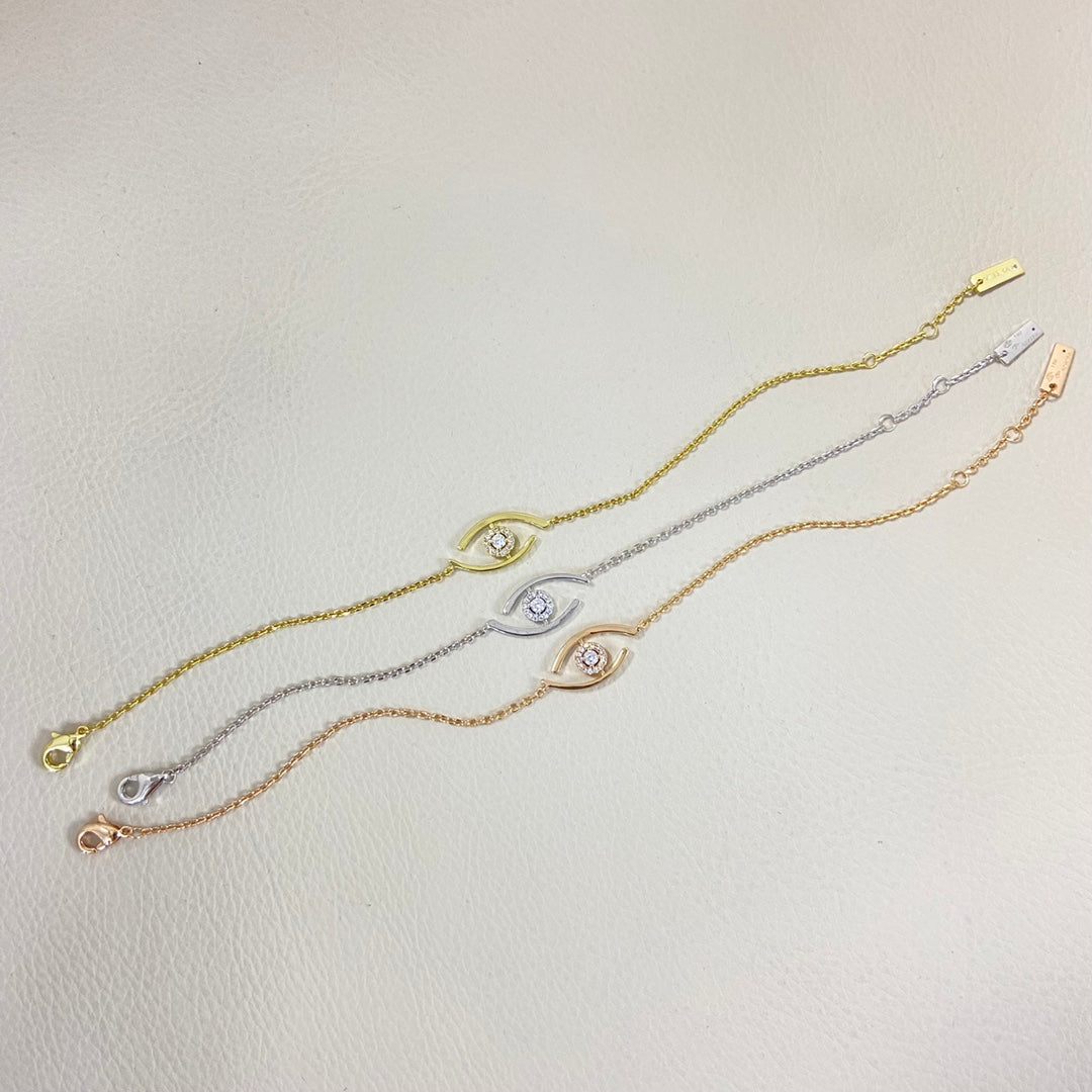 [⭐Veyra]Demo Eye Pave-Set Diamond Bracelet