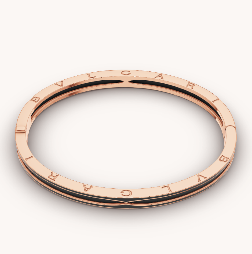 [⭐Veyra]ZERO 1 PINK GOLD WITH MATTE BLACK CERAMIC BRACELET