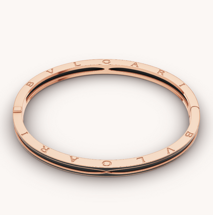[⭐Veyra]ZERO 1 PINK GOLD WITH MATTE BLACK CERAMIC BRACELET