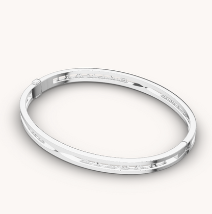 [⭐Veyra]ZERO 1 SPIRAL LOGO SILVER BRACELET