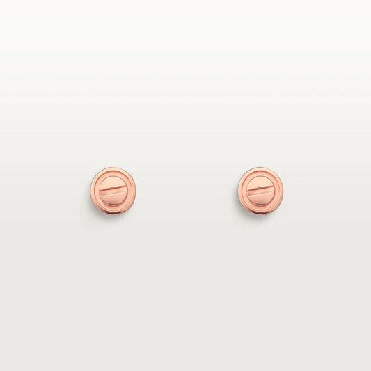 [⭐Veyra]LOVE EARRINGS PINK GOLD 10MM