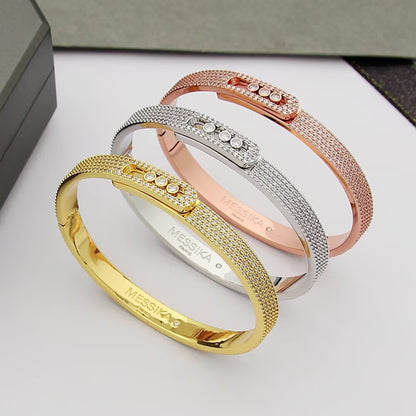 [⭐Veyra]Move Noa Full Pavé Diamond Bangle Bracelet