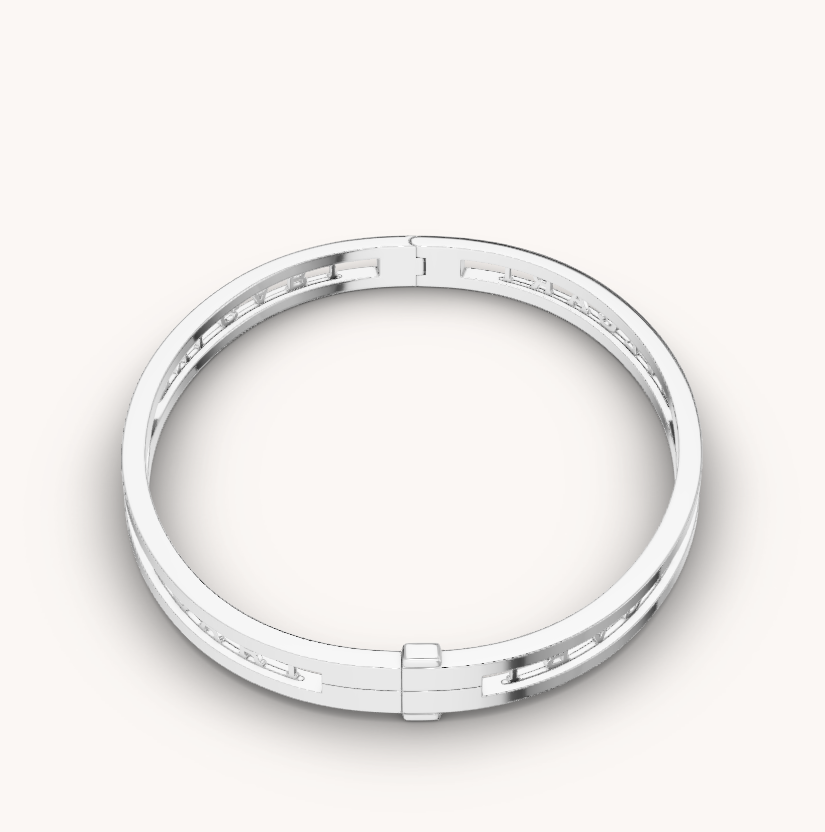 [⭐Veyra]ZERO 1 SPIRAL LOGO SILVER BRACELET