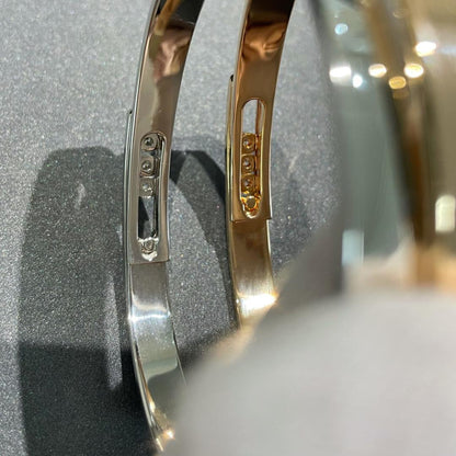 [⭐Veyra]Move Noa Rose Gold Pavé Diamond Bangle Bracelet