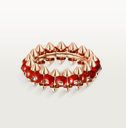 [⭐Veyra]CLASH ELEGANT ROSE GOLD RING FEATURING NATURAL AGATE