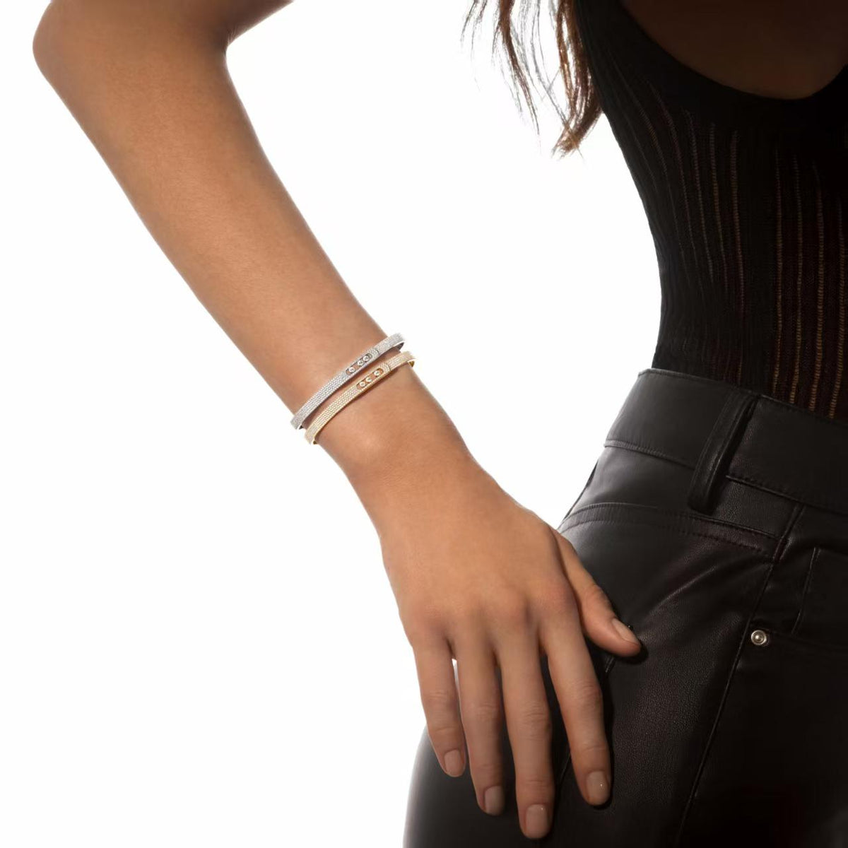 [⭐Veyra]Move Noa Full Pavé Diamond Bangle Bracelet