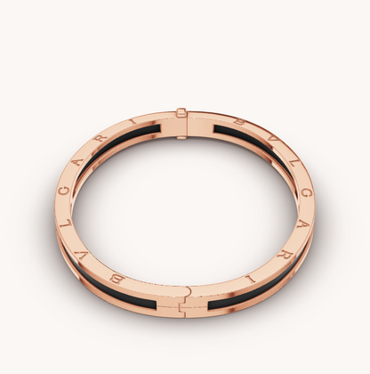 [⭐Veyra]ZERO 1 PINK GOLD WITH BLACK CERAMIC BRACELET
