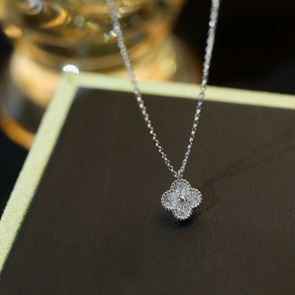 [⭐Veyra]CLOVER MINI 9.5MM PENDANT DIAMOND NECKLACE
